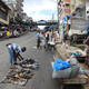 Traders in Waterside market in Monrovia.